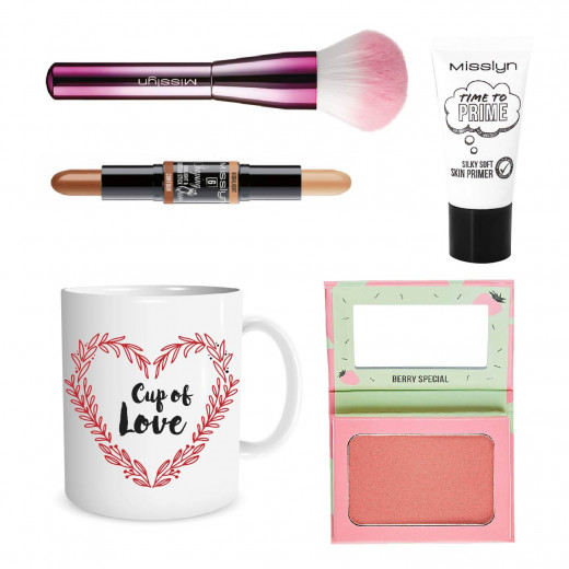 Misslyn Gift, Package Number 5 of Makeup with Beautiful Mug