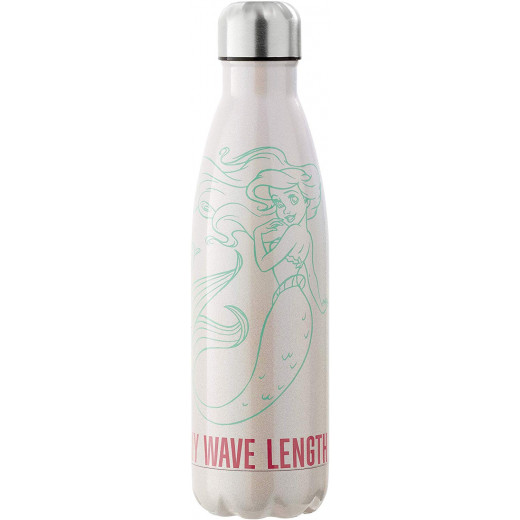 Funko Little Mermaid Metal Water Bottle, Stainless Steel, 500 ml - On My Wave Length