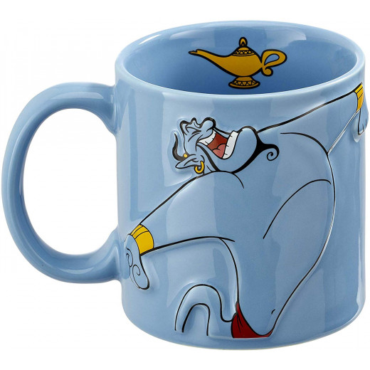 Funko Aladdin 3D Detail Mug, Ceramic, 590ml - Genie Wake up and Smell the coffee