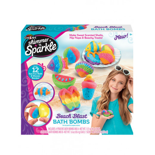 Cra-Z-Art Shimmer And Sparkle: Make Your Own Bath Bomb, Beach Blast