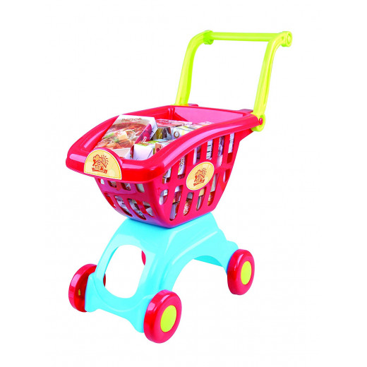 PlayGo My Little Shopping Red Cart, 18 pcs