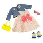 Our Generation Deluxe Heartprint Dress Outfit