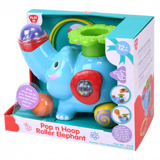 PlayGo Pop N Hoop Roller Elephant