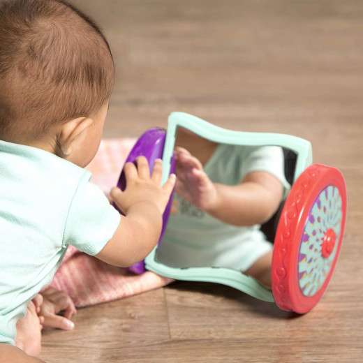 B. Toys – Looky-Looky Crawl Along Mirror – Sensory Crawling Toy for Babies