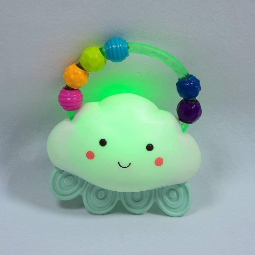 B. toys – Rain-Glow Squeeze – Light-Up Cloud Rattle for Babies 3 Months +