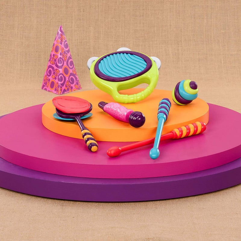 Dumyah: B. Toys – Drumroll Please – 7 Musical Instruments Toy Drum Kit ...