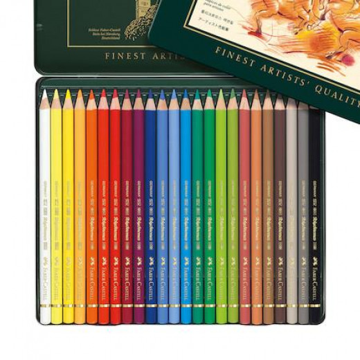 Faber Castell Polychromos Colour Pencil, Tin Of 24