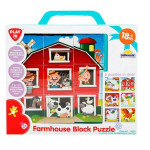 Playgo 9 Piece Farmhouse Block Puzzle