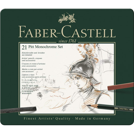 Faber Castell Set Pitt Monochrome tin of 21