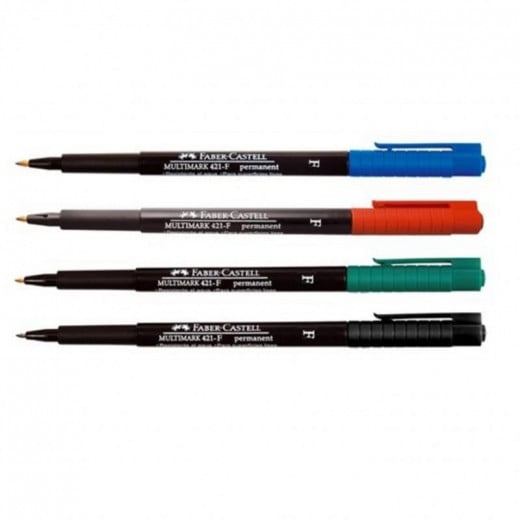 Faber- Castell OHP Marker Permanent F, Green Color, 10 Pieces