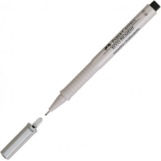 قلم رسم تقني ايكو اسود 0.6 ملم, 10 قطع من فابر كاستل