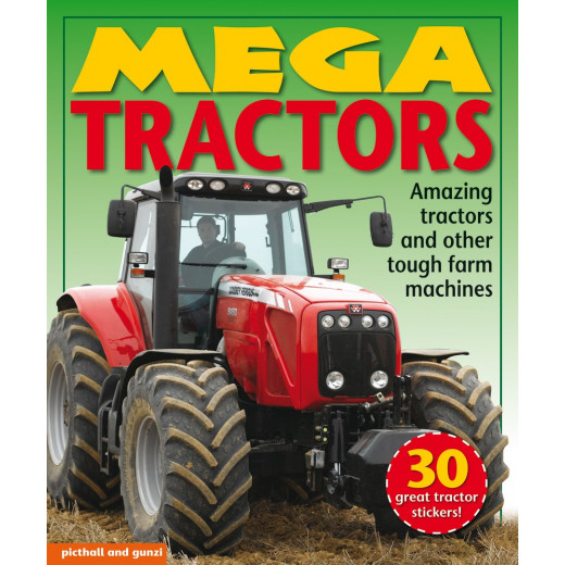 Mega Tractors Stickers, 34 Pages