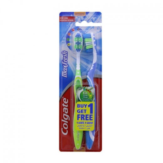 Max Fresh Soft فرشاة أسنان كولجيت 1 + 1 مجانا