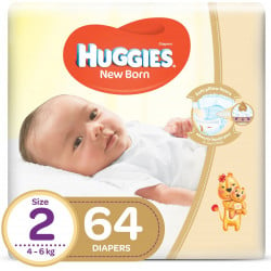 Huggies Jumbo Newborn Diapers Size 2 (T4) 64X1