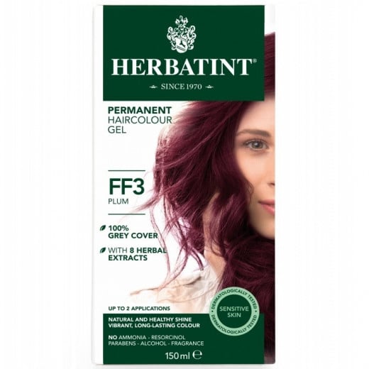 Herbatint FF3 Plum Permanent Hair Colour Gel,150 ml