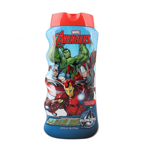 Marvel Avengers 2 in 1 Shampoo and Bubble Bath, 475 ml