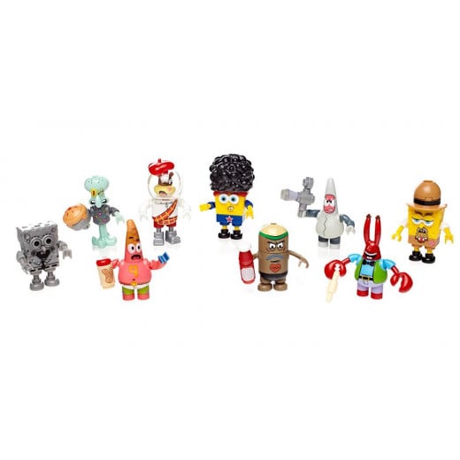 Mega Bloks Sponge-bob Square-pants Series 3 Mystery Pack Mini Figures 24  X1 Pack - Assortment - Random Selection