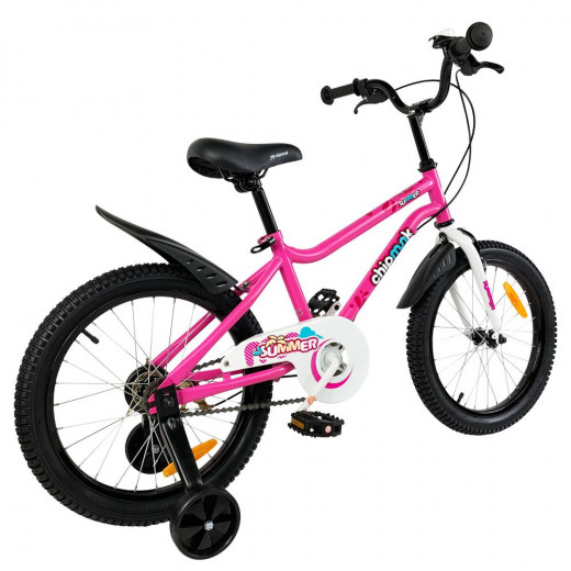 دراجة أطفال رياضية باللون الوردي