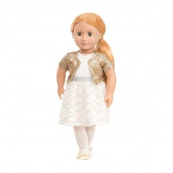 Our Generation Holiday Hope-Holiday Doll in Sequin Outfit, 18"