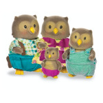 Li'l Woodzeez The Whooswhoo Owl Family with storybook