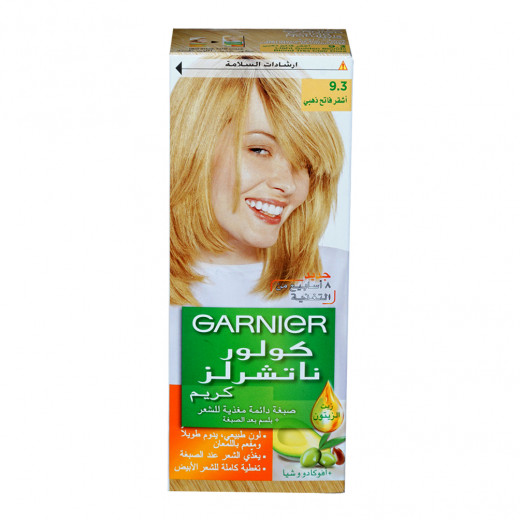 GARNIER Nourishing Permanent Hair Color With Conditioner Light Golden Blonde 9.3