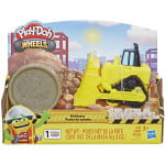 Play-Doh Wheels Mini Bulldozer Toy with 1 Can of Non-Toxic Stone Colored Buildin' Compound