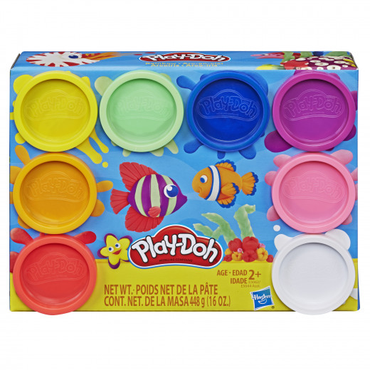 Play-Doh 8-Pack Rainbow Non-Toxic Compound with 8 Colors (16 oz), Assortment Packs