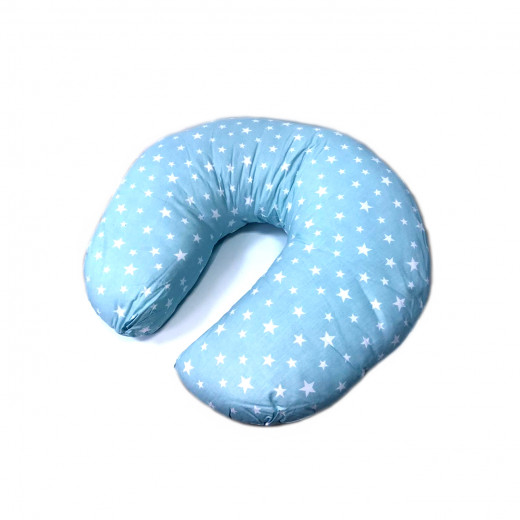 Baby baba Nursing Pillow, Blue with Stars