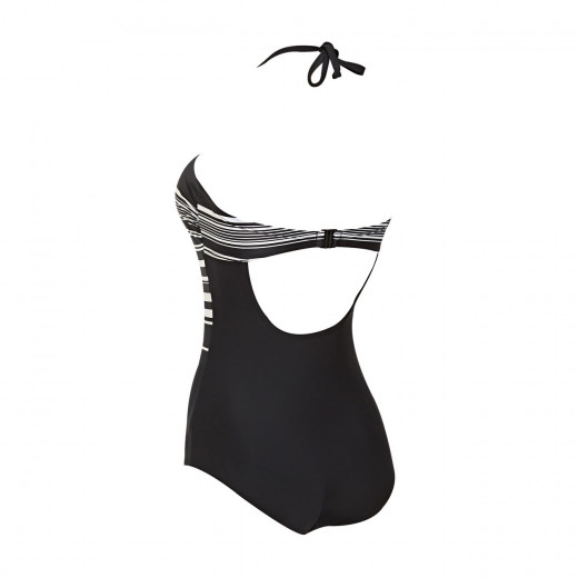 Zoggs Monochrome Strapless Swimsuit, Size 38