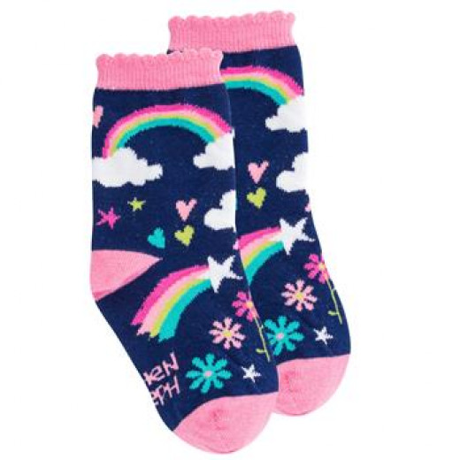 Stephen Joseph Toddler Socks Rainbow Medium