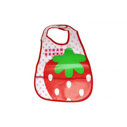 Plastic Baby Bib Waterproof, Strawberry