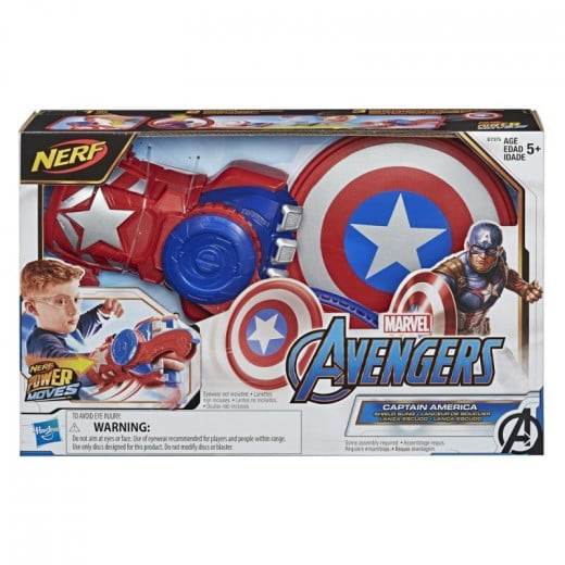 Nerf Power Moves Avengers Captain America Shield Sling Roleplay