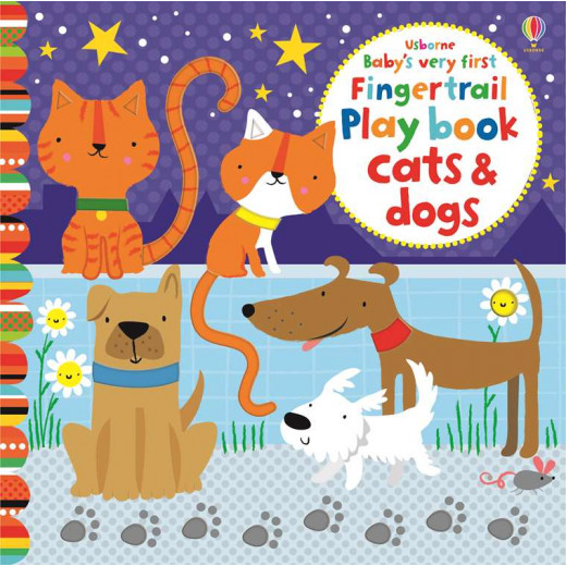 Baby's Very First Fingertrail Play book Cats and Dogs, 10 pages