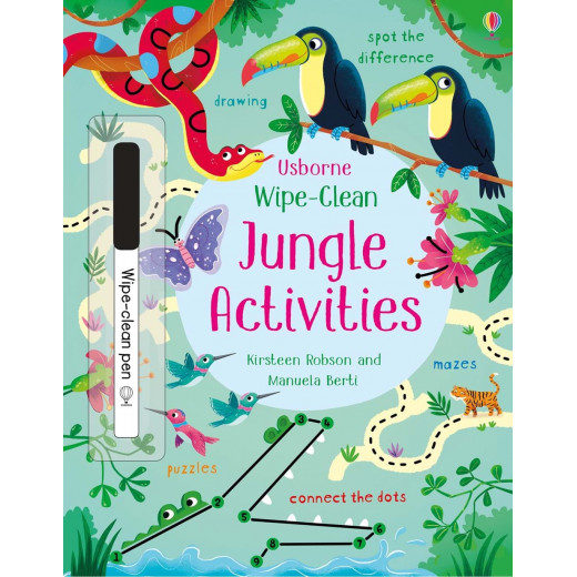 Wipe-Clean Jungle Activities, 24 pages