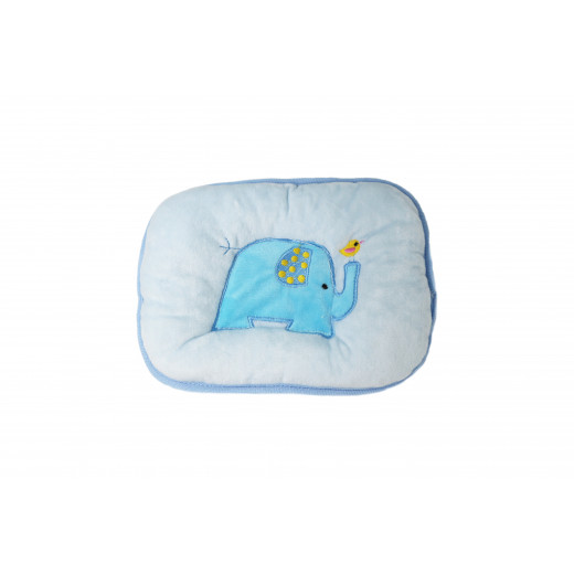 Baby Love Head Pillow, Elephant, Blue