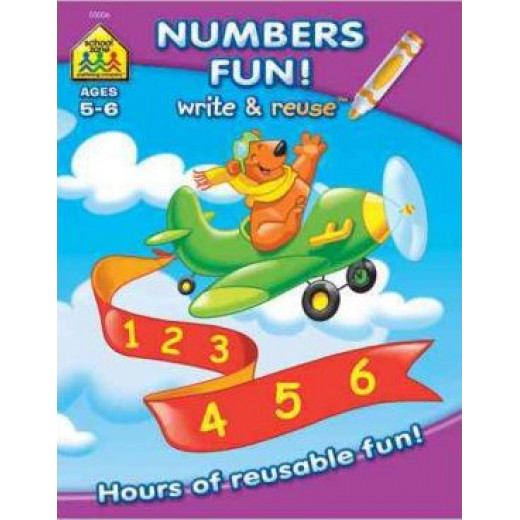 School Zone Math Readiness a Wipe-Off Book: Hours of Reusable Fun!, 26 pages