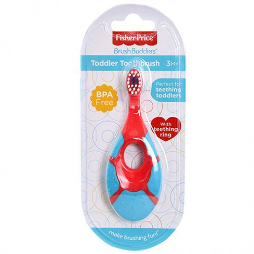 Fisher Price Brush Buddies Toddler Toothbrush with Teething Ring