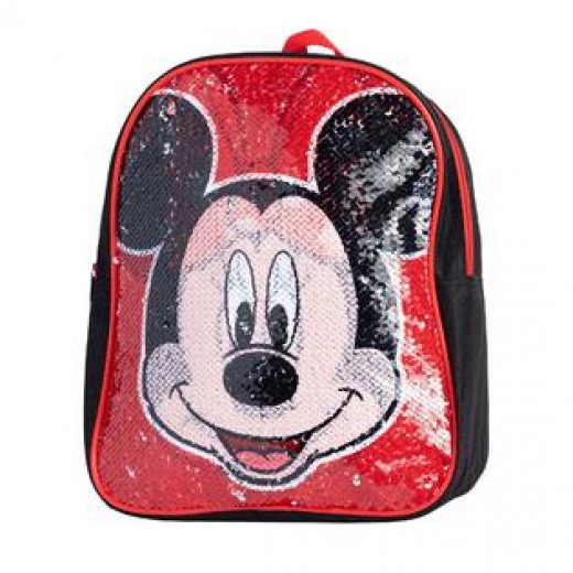 Mickey & Minnie Mini Backpack with Reversible Sequins, 30.5 cm