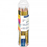 Staedtler Noris Promotional Pencil Set 12 Pencils with Last Intervention Mars Plastic Eraser
