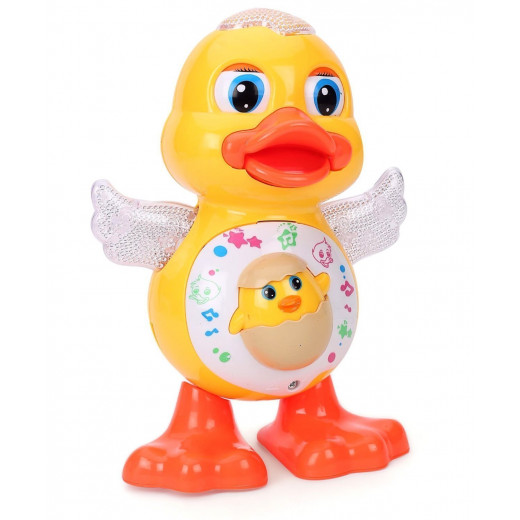 Small Yellow Duck With Light And Music Swaying