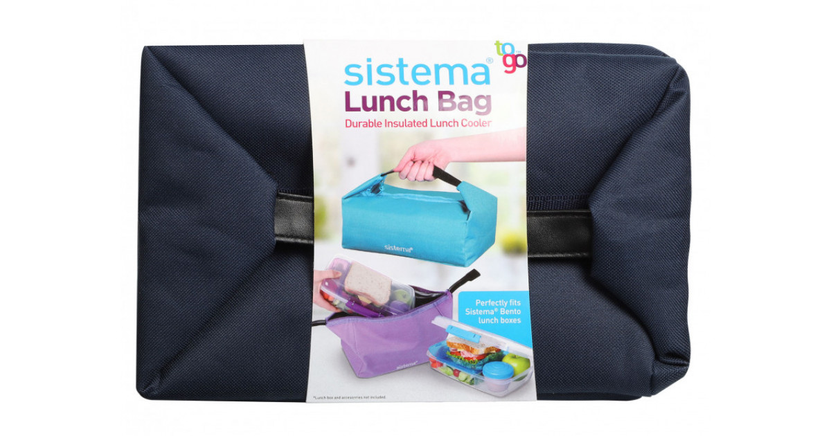 Sistema Bento Lunch Bag To Go Navy Blue Sistema JordanAmman