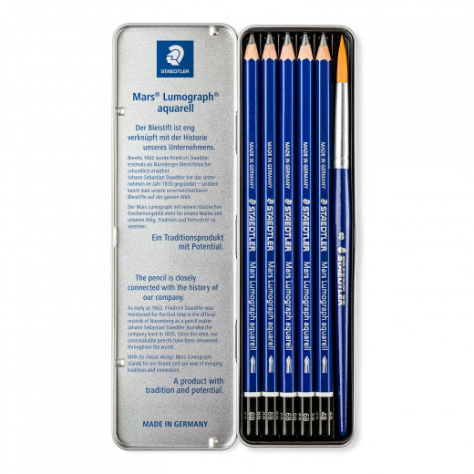 Staedtler Mars® Lumograph® Aquarell Watercolour Graphite Pencil Pack of 5
