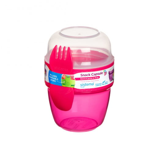 Sistema Snack Capsule to go, 515 ml, Pink