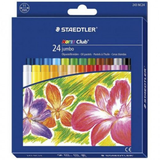 Staedtlers Noris Jumbo Oil Pastel Crayon, Pack of 24