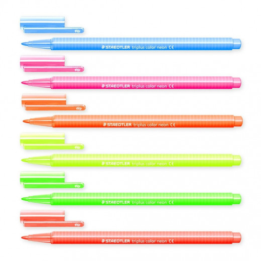 ستيدلر - مجموعة أقلام ستيدلر نيون - 6 ألوان