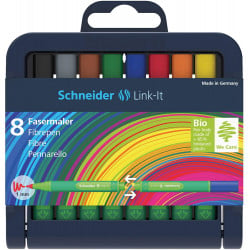 Schneider Novus Linkit Fibre-Tip Pens 1.0 mm Box of 8