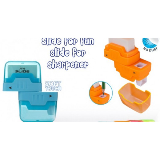 Serve Slide 2 In 1 Eraser And Sharpener - Assortment