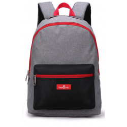 Faber-Castell Energetic Bag 1 Compt Petrol Backpack, Black&Red