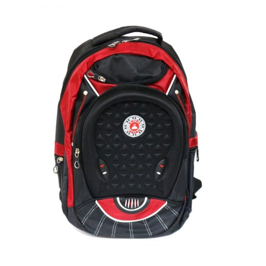 Amigo School Bag, Black&Red