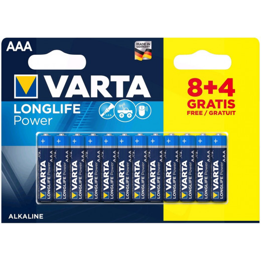 Varta - High Energy AAA Batteries (8+4pcs) HE 9V